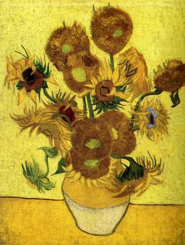 Vincent Van Gogh : Vase with Fourteen Sunflowers